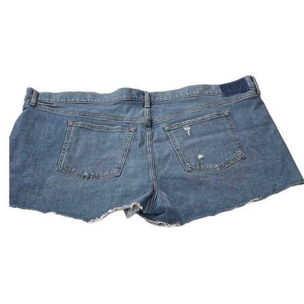 Abercrombie & Fitch The Mom Short Jeans Distressed Plus Size Denim 36/22 New - Picture 8 of 14